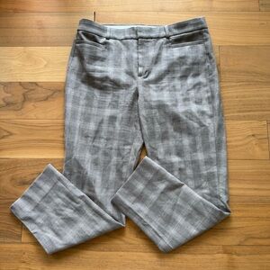 Banana Republic Gray Plaid Pants size 10